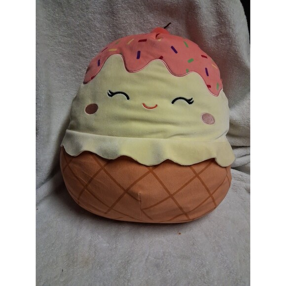 Kellytoy Other - 14” Shannon squishmallow Ice Cream With Cherry Top HTF Rare!!!